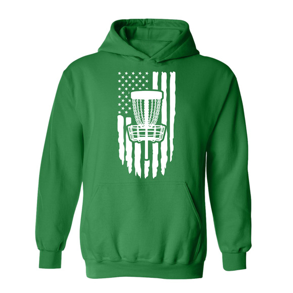 Disc Golf Hoodie PATRIOTIC AMERICAN Flag Discgolfing Sweatshirt - Picture 6 of 11